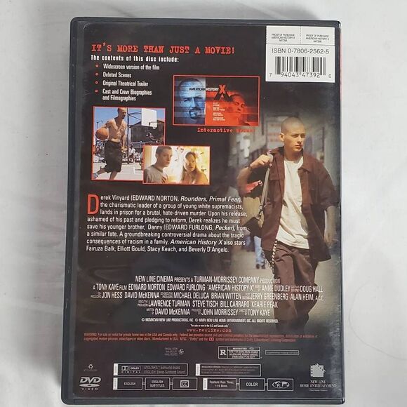 American History X (DVD) - Picture 3 of 3